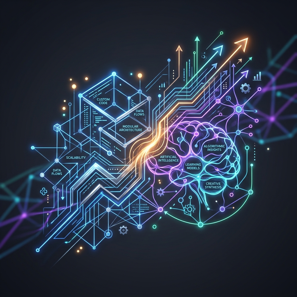 Ilustración de Desarrollo de Software a la medida con IA de Vetek So